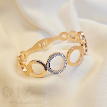 Sereen Rosegold Anti Tarnish Kada – Stainless Steel Bracelet | Fynsia