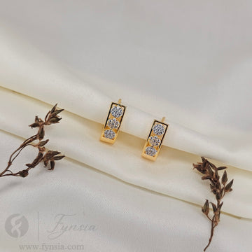 Ria  Premium Zirconia Earring Studs | Anti-Tarnish - Daily Wear |  Fynsia