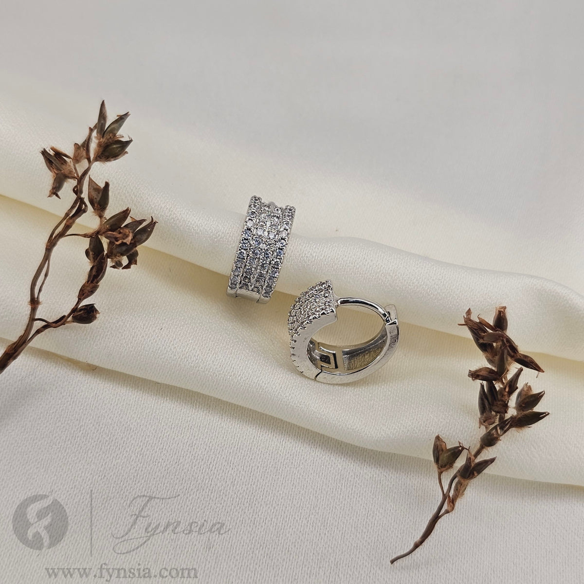 Zoe Premium Zirconia Earring Studs | Anti-Tarnish - Daily Wear |  Fynsia