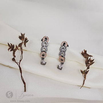 Leya Premium Zirconia Earring Studs | Anti-Tarnish - Daily Wear |  Fynsia