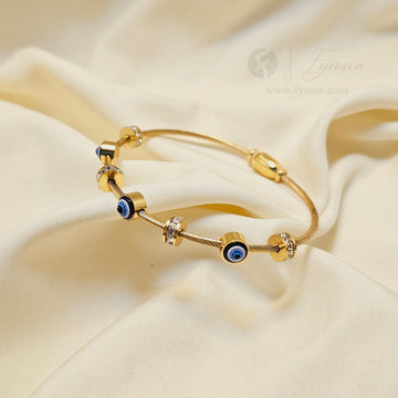 Premium Evil-Eye Golden Kada For Girls And Women