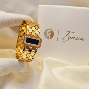 Amara Golden Anti Tarnish Kada – Stainless Steel Bracelet | Fynsia
