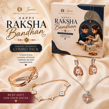 Raksha Bandhan 4pc Combo - Anti Tarnish Jewelry | Fynsia