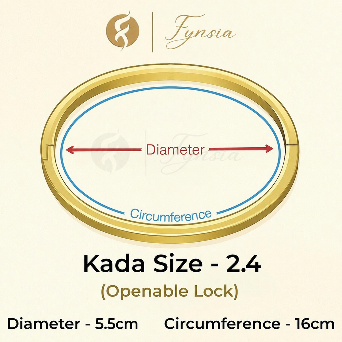 Rifat Golden Anti Tarnish Kada – Stainless Steel Bracelet | Fynsia