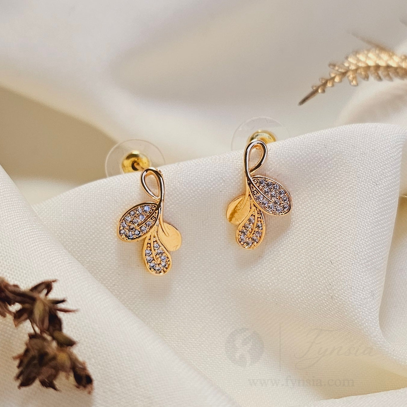 Rimm Premium Zirconia Earring Studs | Anti-Tarnish - Daily Wear |  Fynsia
