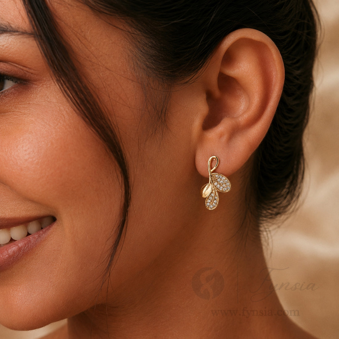 Rimm Premium Zirconia Earring Studs | Anti-Tarnish - Daily Wear |  Fynsia