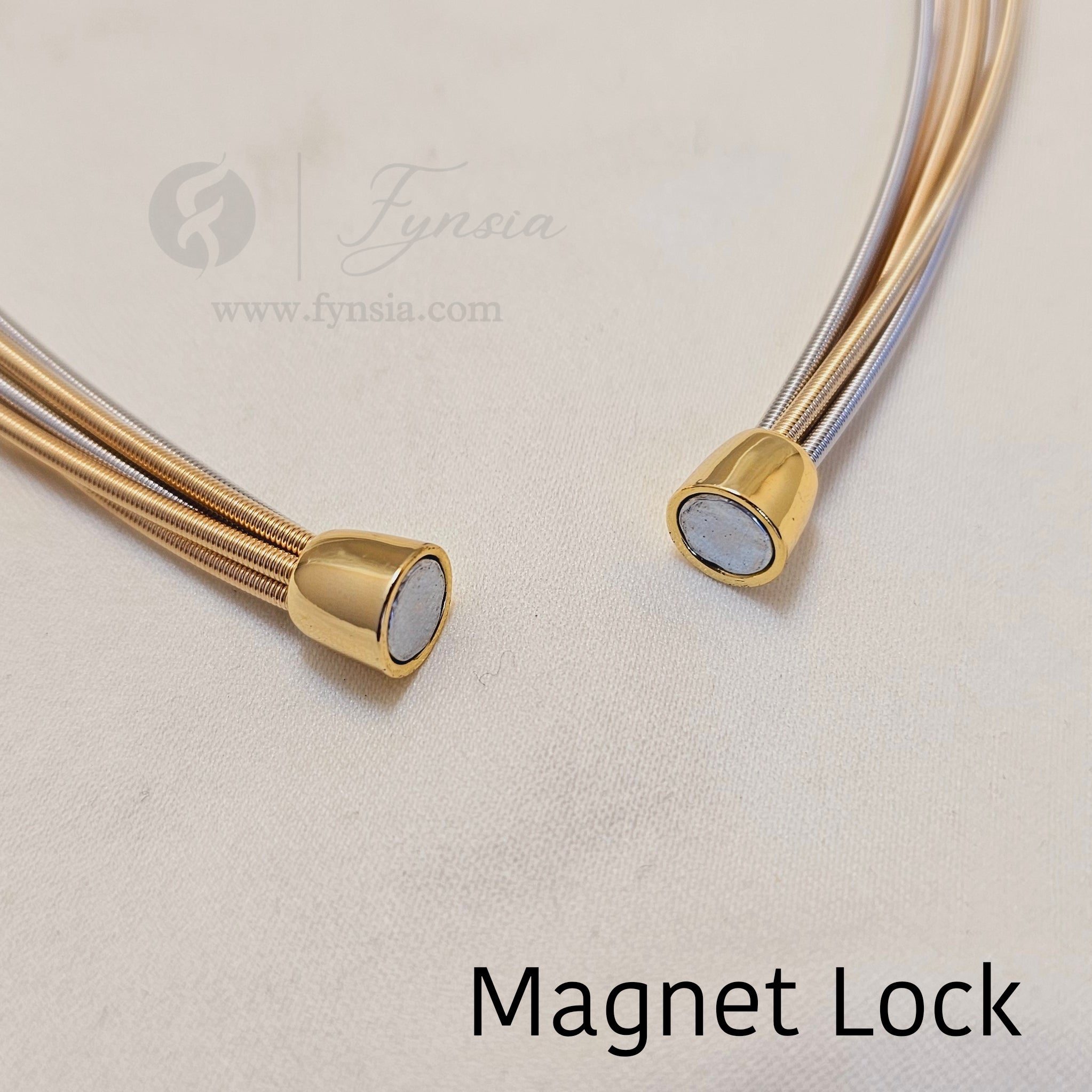 Herringbone 2 Tone Neckchain & Bracelet Combo – Anti Tarnish Jewelry | Fynsia