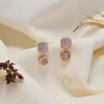 Arohi Premium Zirconia Earring Studs | Anti-Tarnish - Daily Wear |  Fynsia