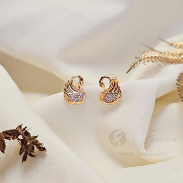 Pari Premium Zirconia Earring Studs | Anti-Tarnish - Daily Wear |  Fynsia
